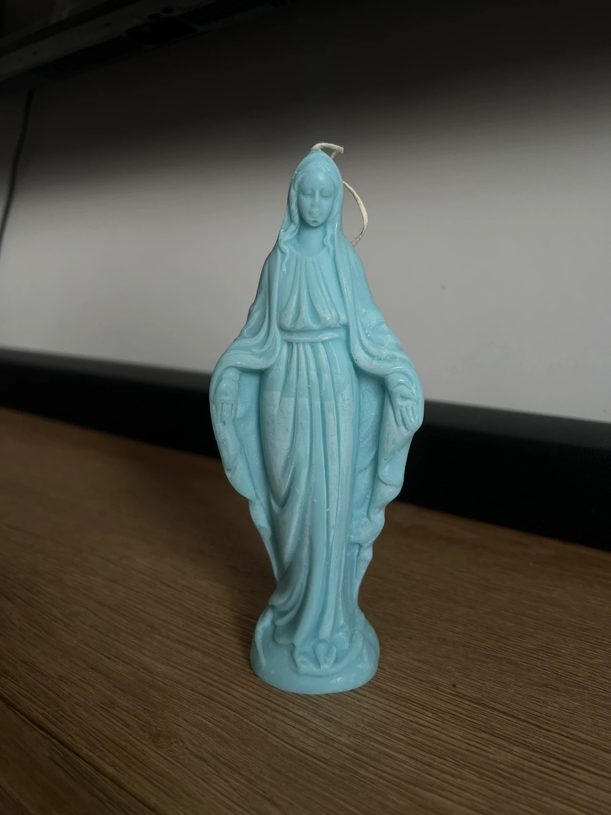 Figurka świecowa Maryjka błękitna 17 cm