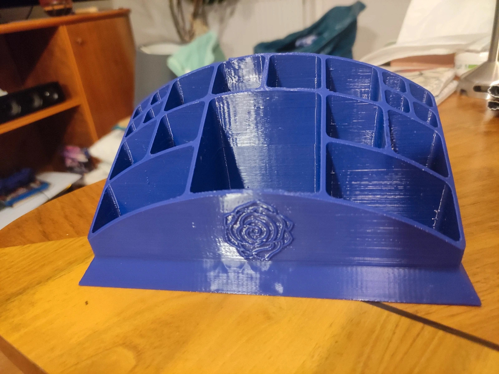 3D Printed Purple Makeup Organizer