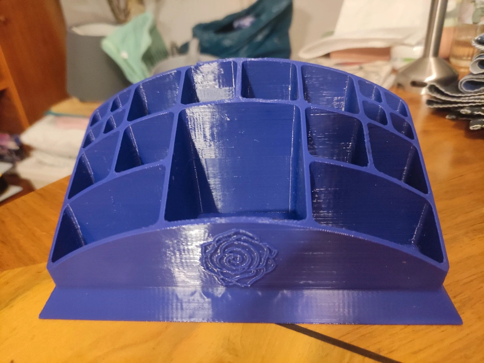 3D Printed Purple Makeup Organizer