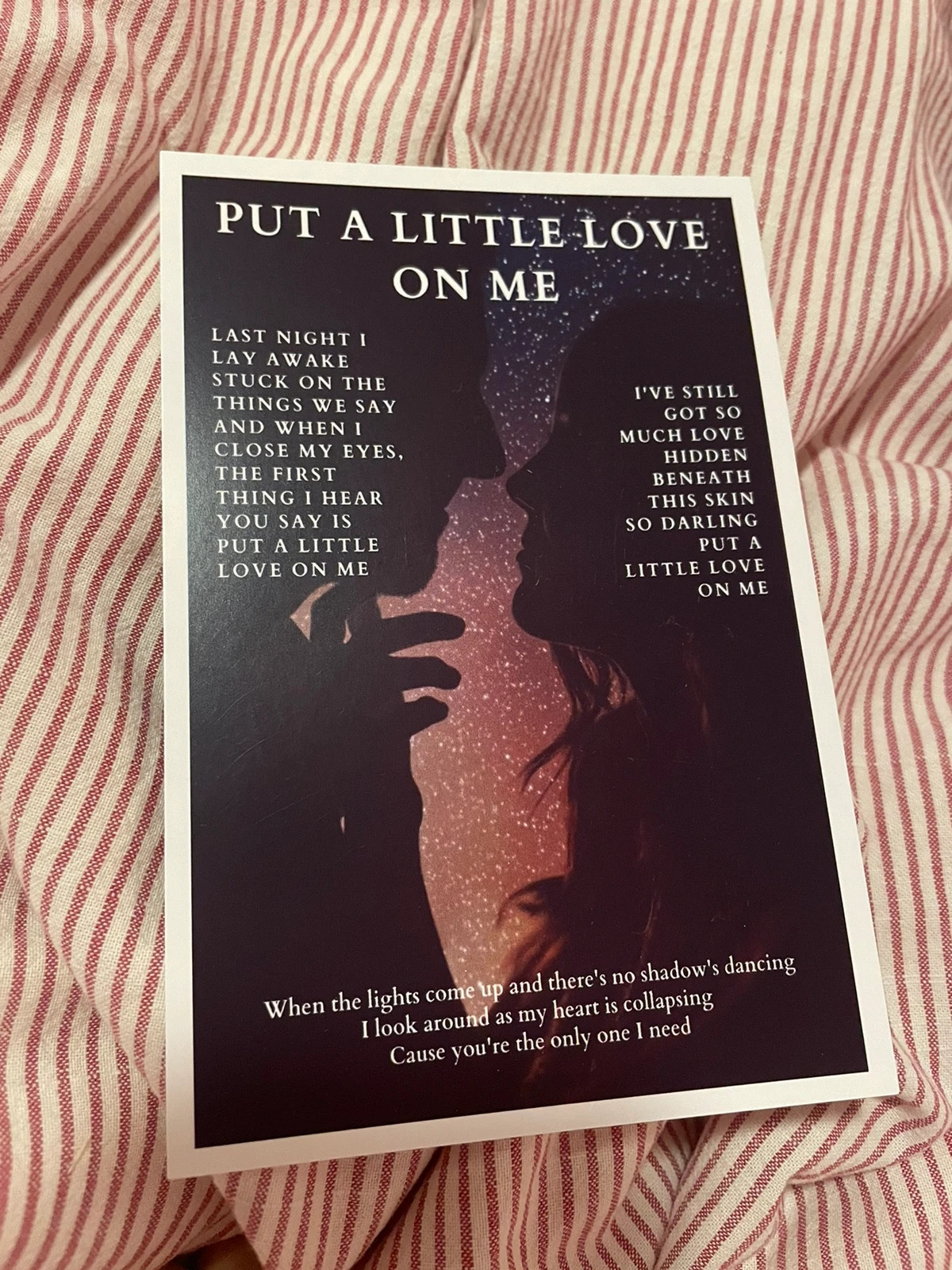 Niall Horan| Put a little love on me poster