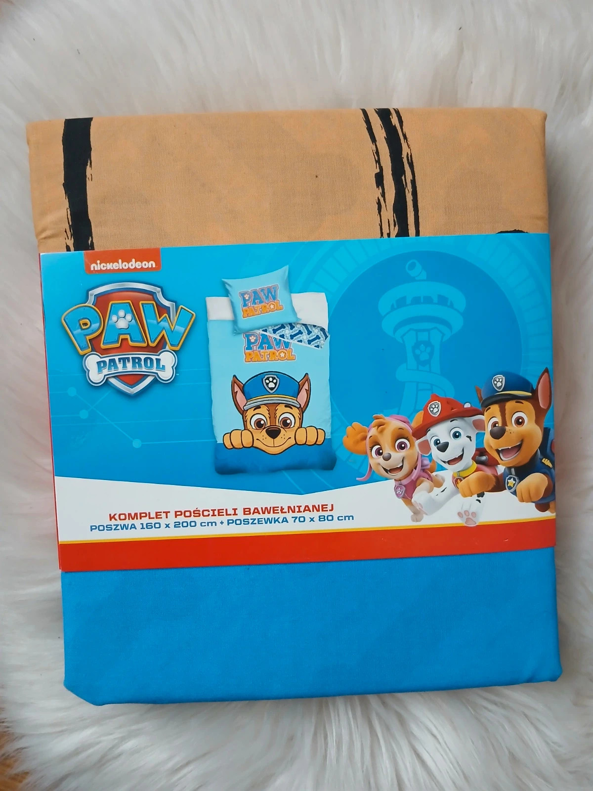 Komplet pościeli bawełnianej 160x200 Paw Patrol