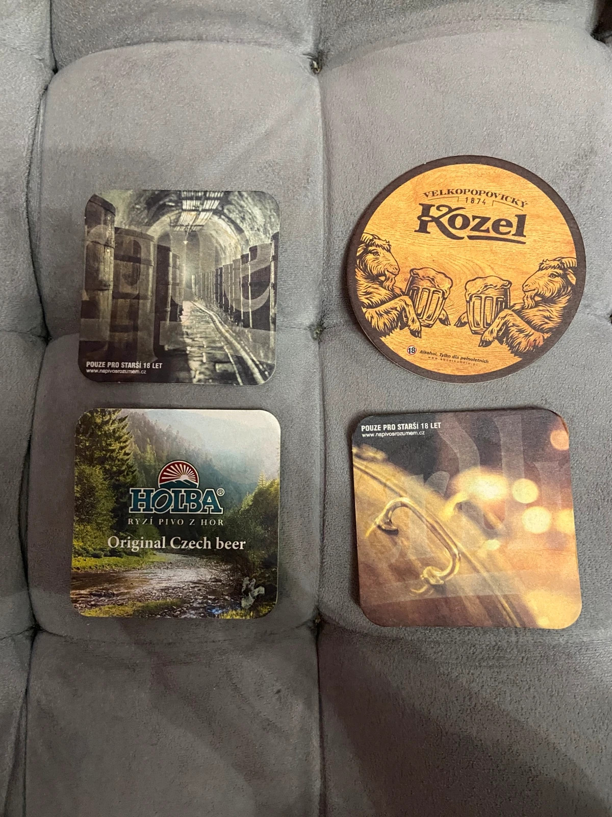 Czech beer coasters