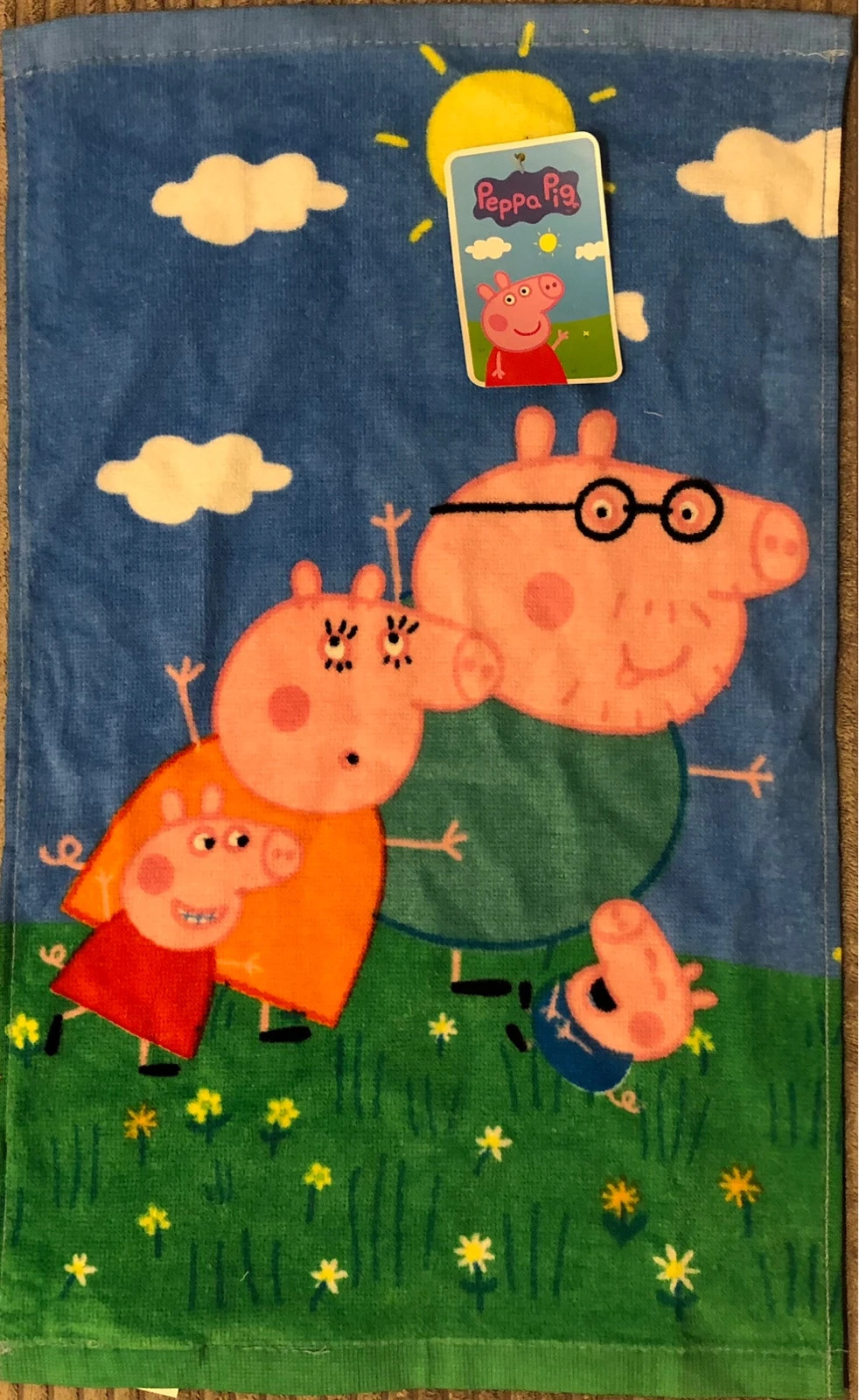 Ręczniczek 30x50 do rąk ręcznik do przedszkola Świnka Peppa Pig Bajka