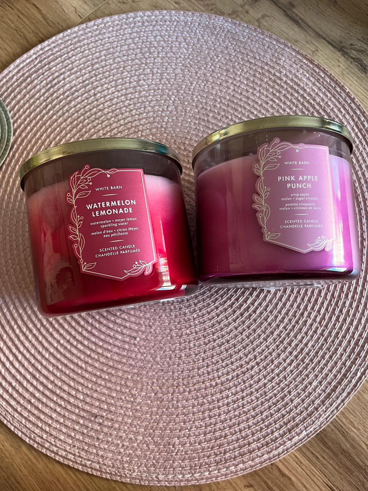 Bath and body works swieca watermelon lemonade pink apple punch