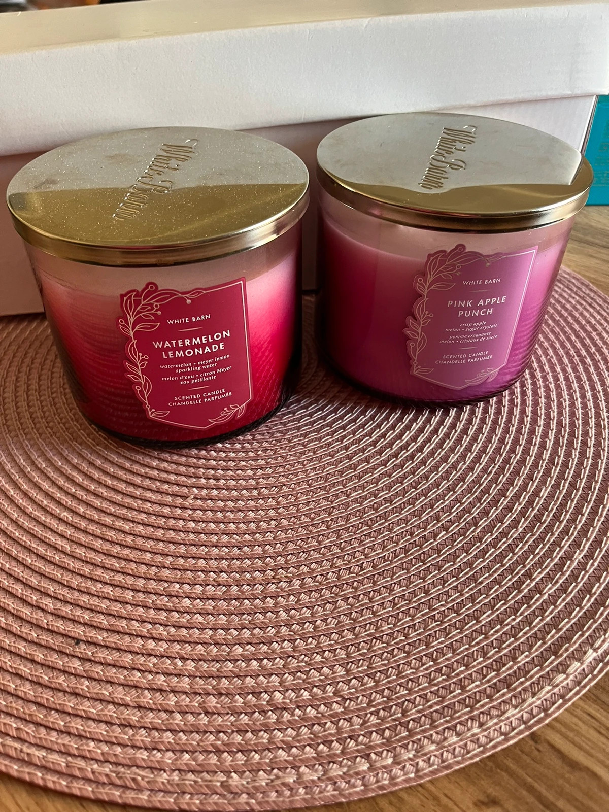 Bath and body works swieca watermelon lemonade pink apple punch