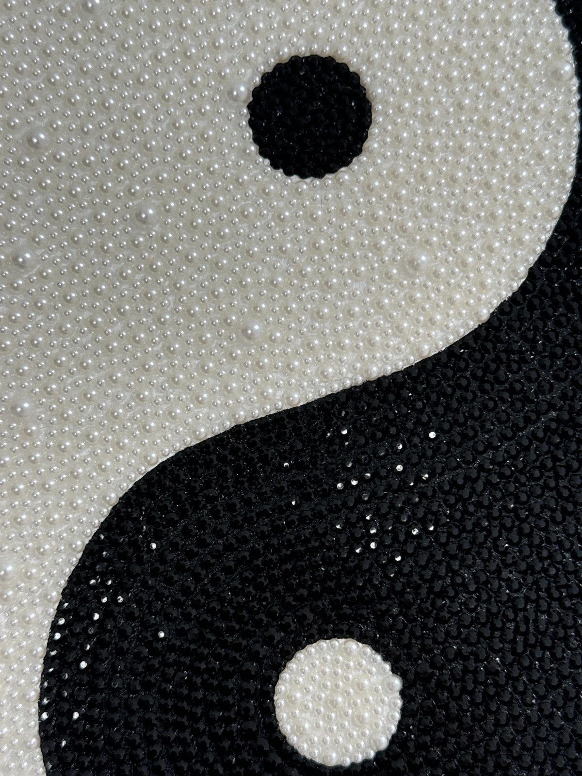 yin yang rhinestone painting 30x30