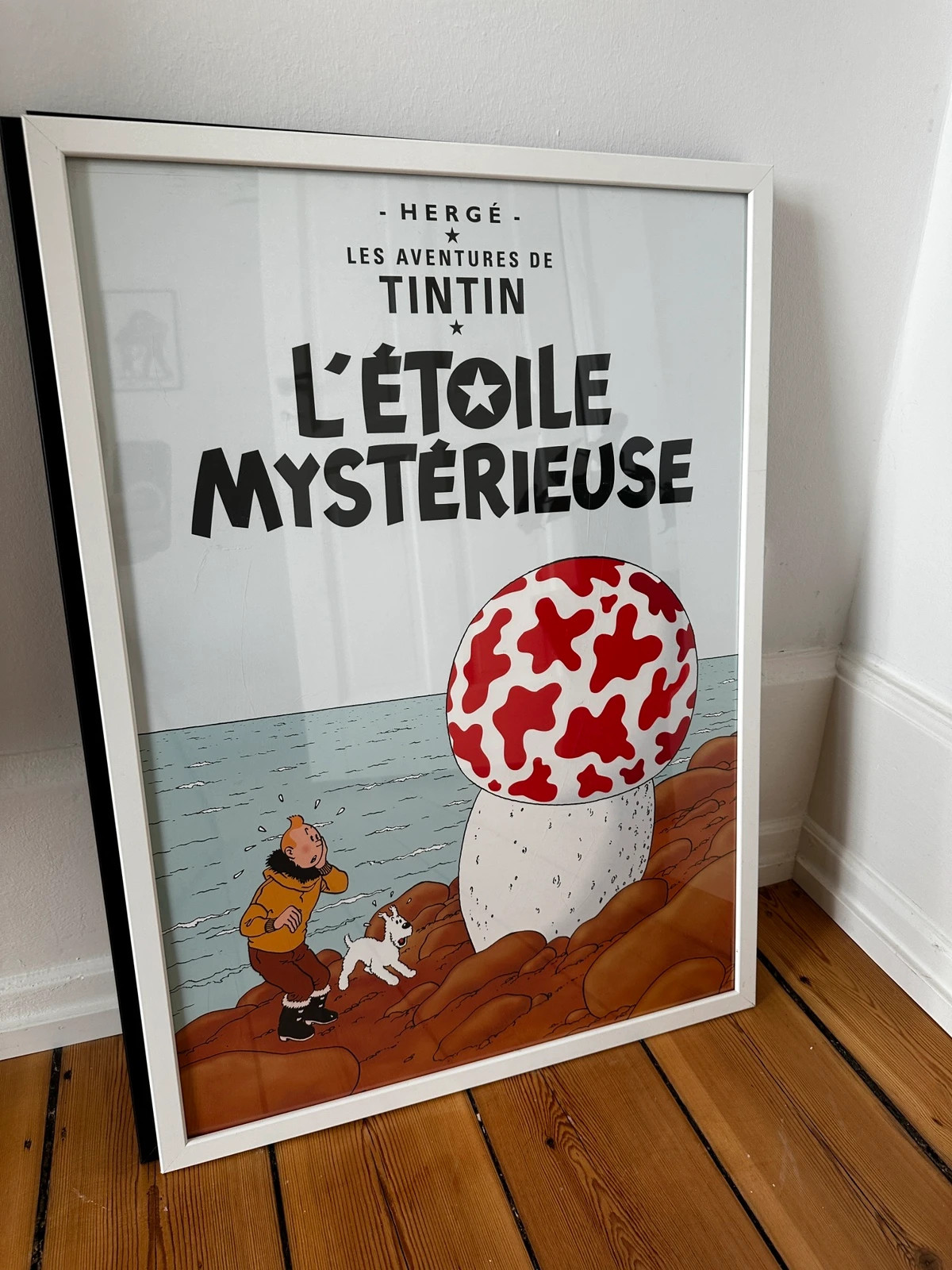 Tintin-plakat med ramme