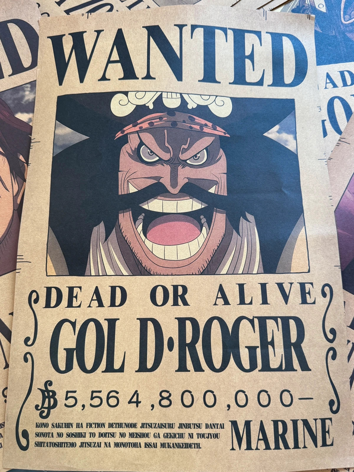 Gold Roger One Piece poster