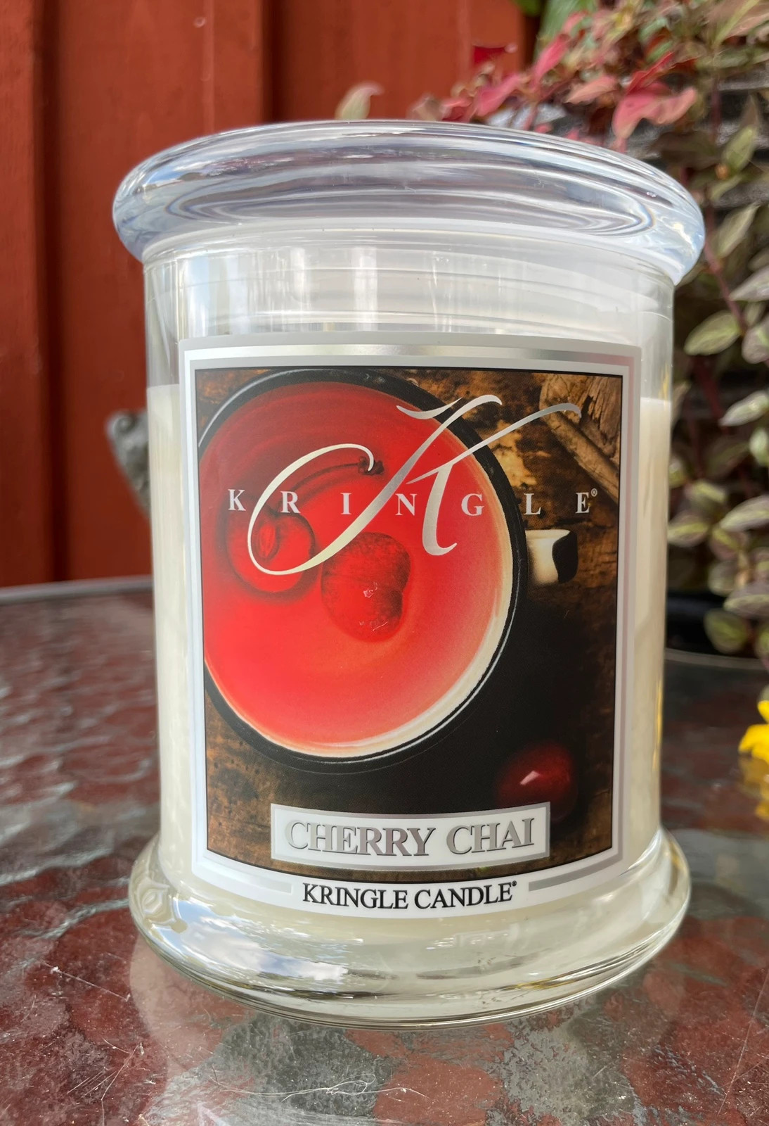 Kringle Candle Cherry Chai Körsbär Doftljus 2 Vekar Sojavax