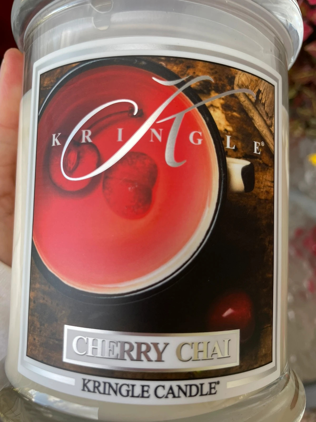 Kringle Candle Cherry Chai Körsbär Doftljus 2 Vekar Sojavax