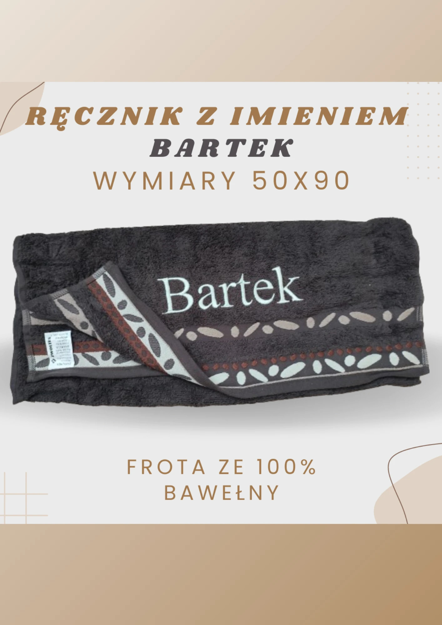 Ręcznik z haftem