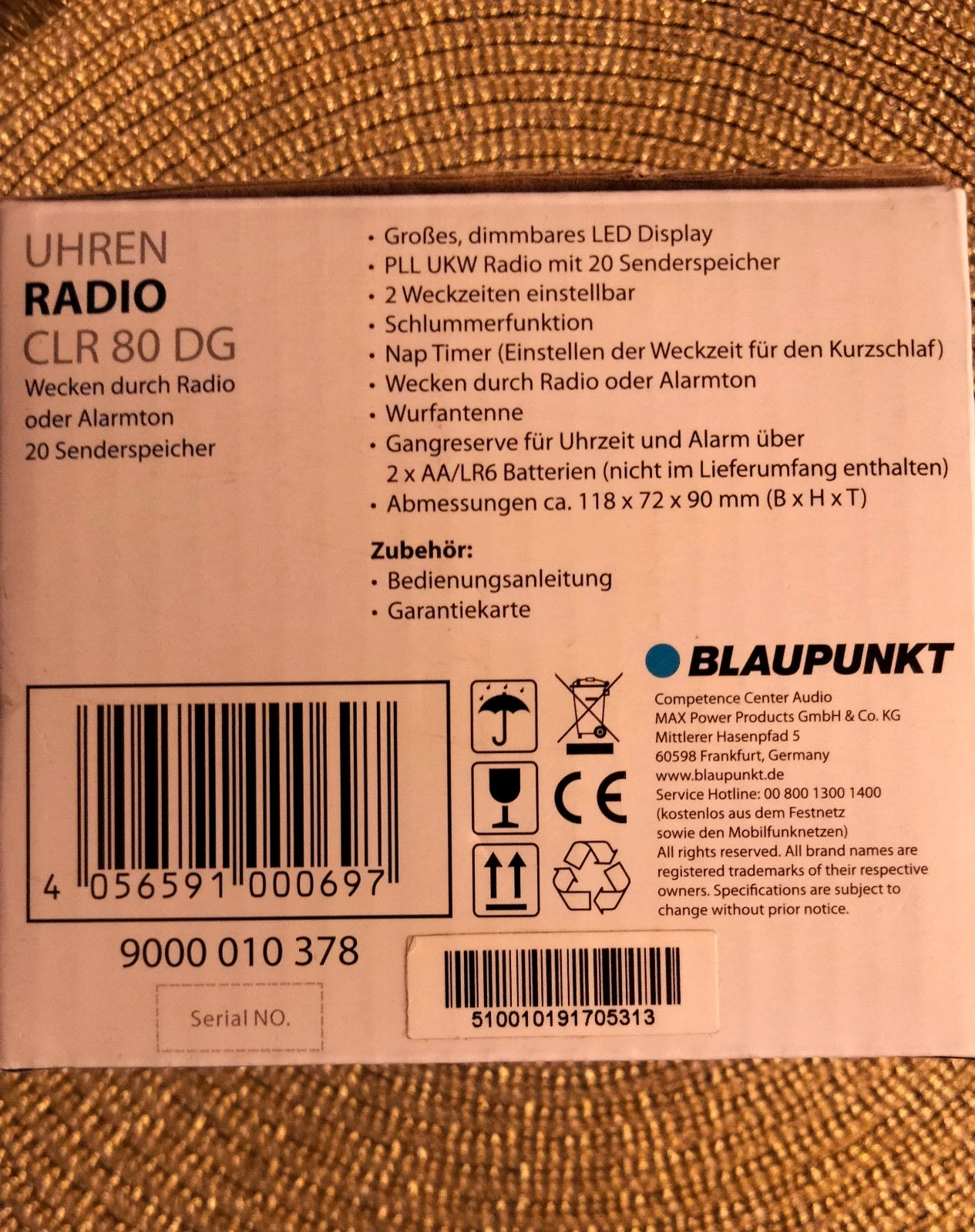 Radio budzik Blaupunkt