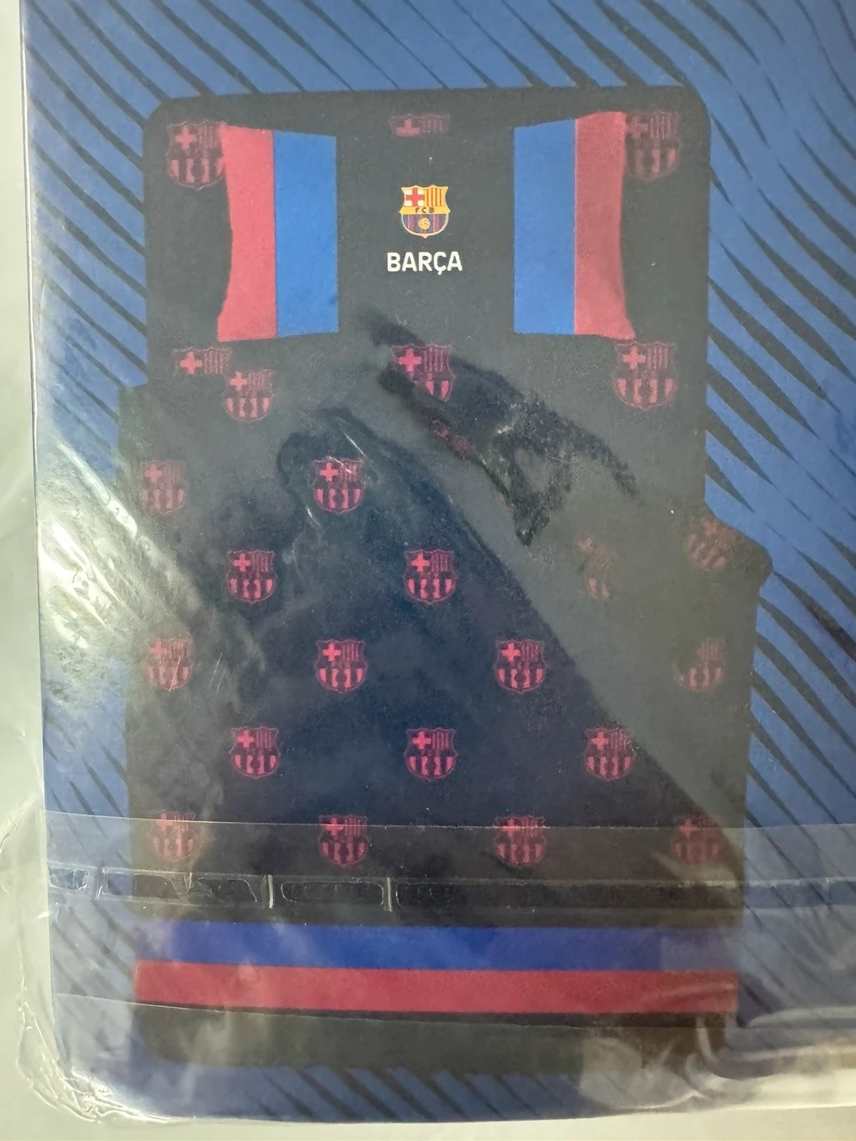 Pościel 140x200 FC Barcelona FCB Barca Futbol Piłka Nożna + poszewka 40x40