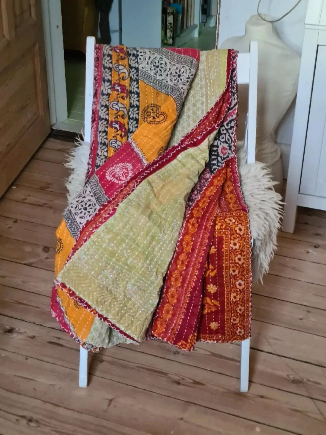 Indisk Kantha quilt