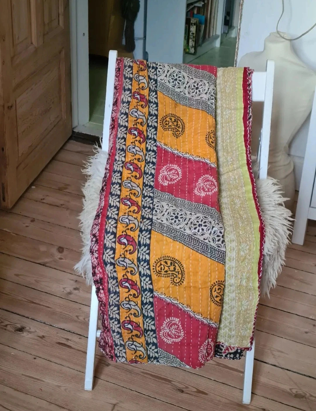 Indisk Kantha quilt