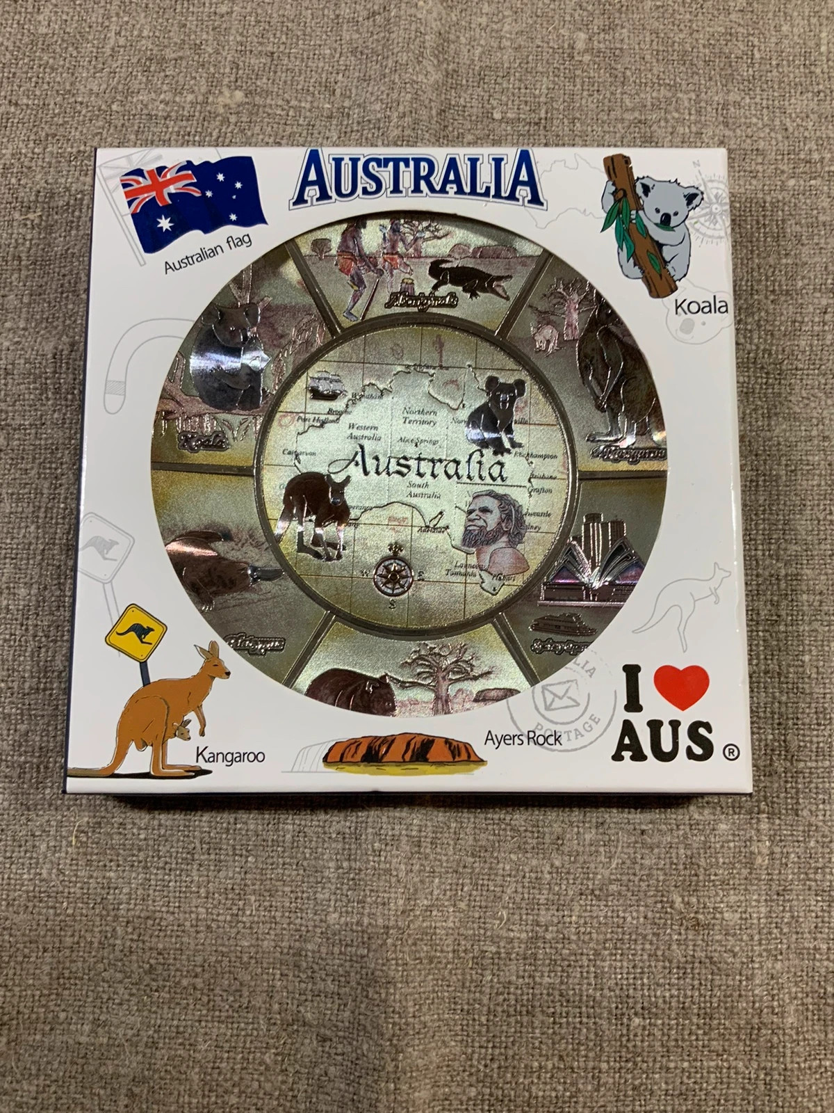 Australia Souvenir collectors Metal Plate