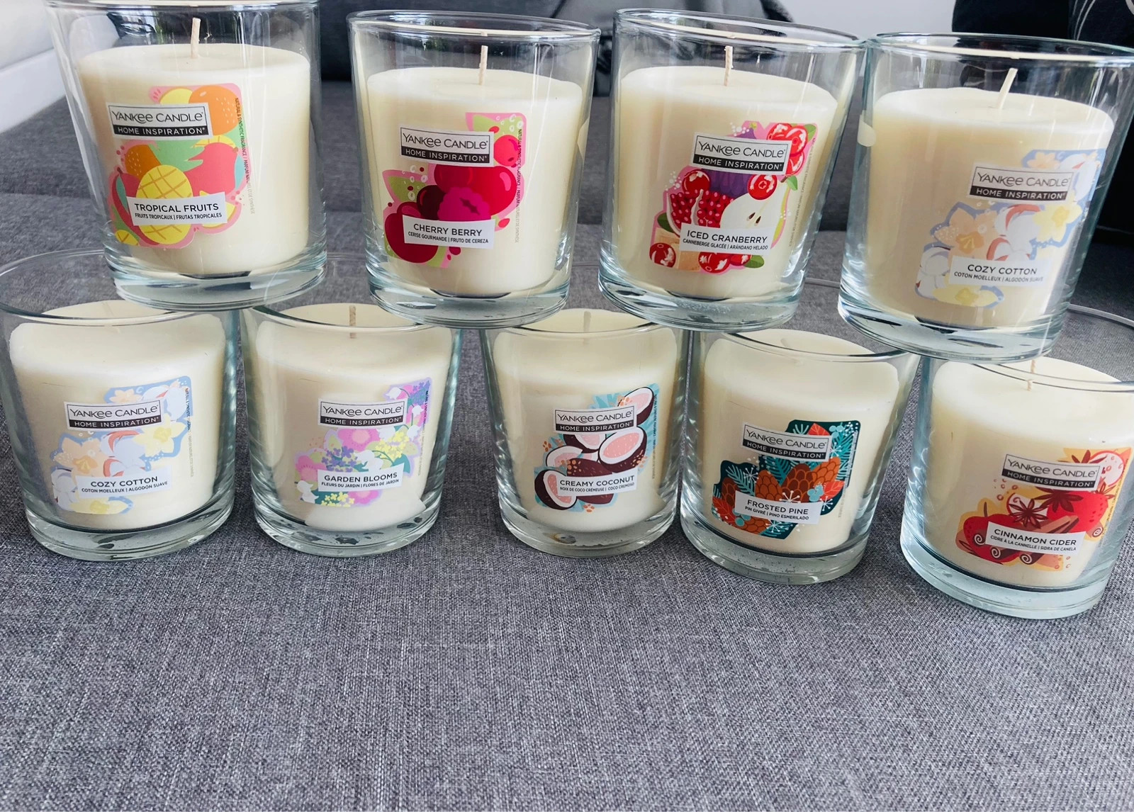 9 sztuk Yankee candle