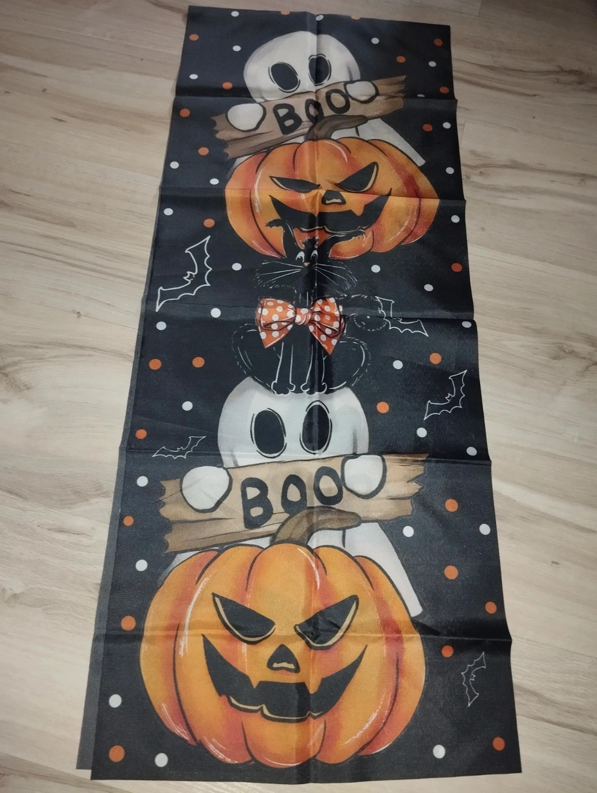 Bieżnik obrus Halloween dynie duchy dynia duch 180*35cm