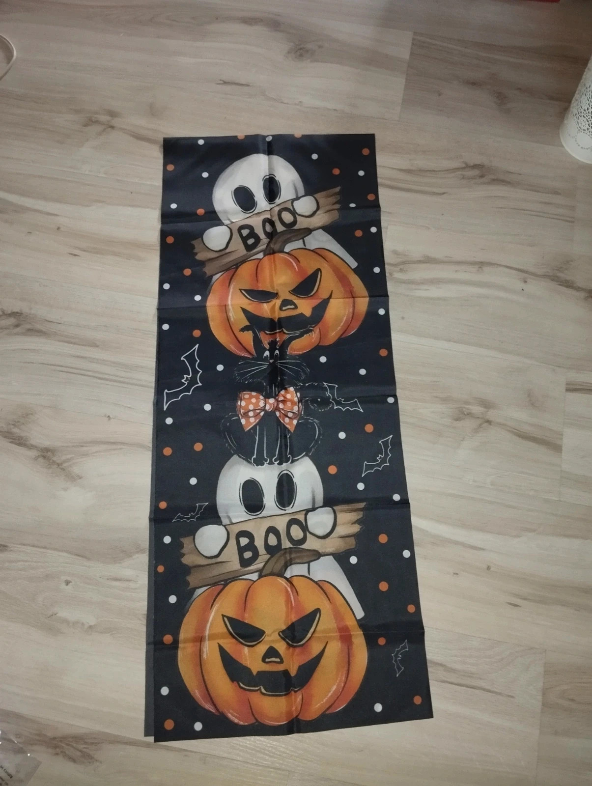 Bieżnik obrus Halloween dynie duchy dynia duch 180*35cm