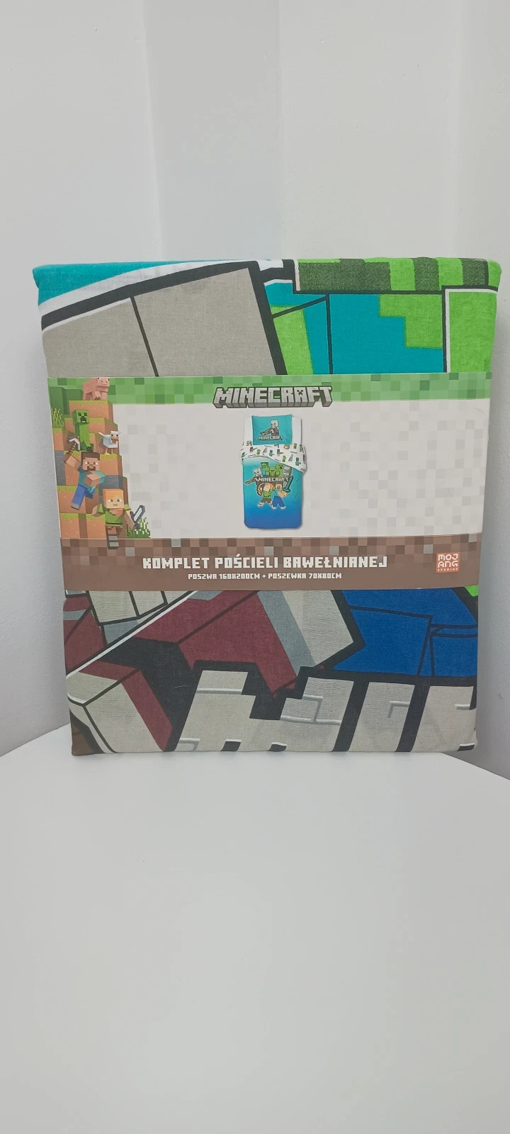 Minecraft komplet pościeli bawełnianej pościel bawełniana pojedyncza