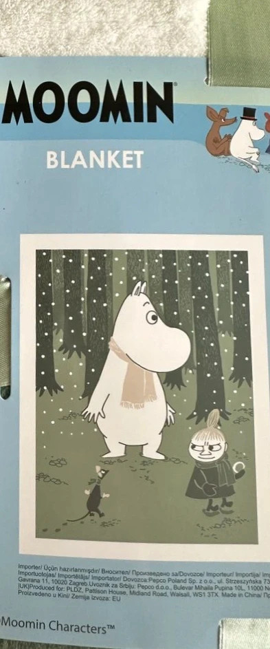 Nowy koc 130x170 Muminki Moomin