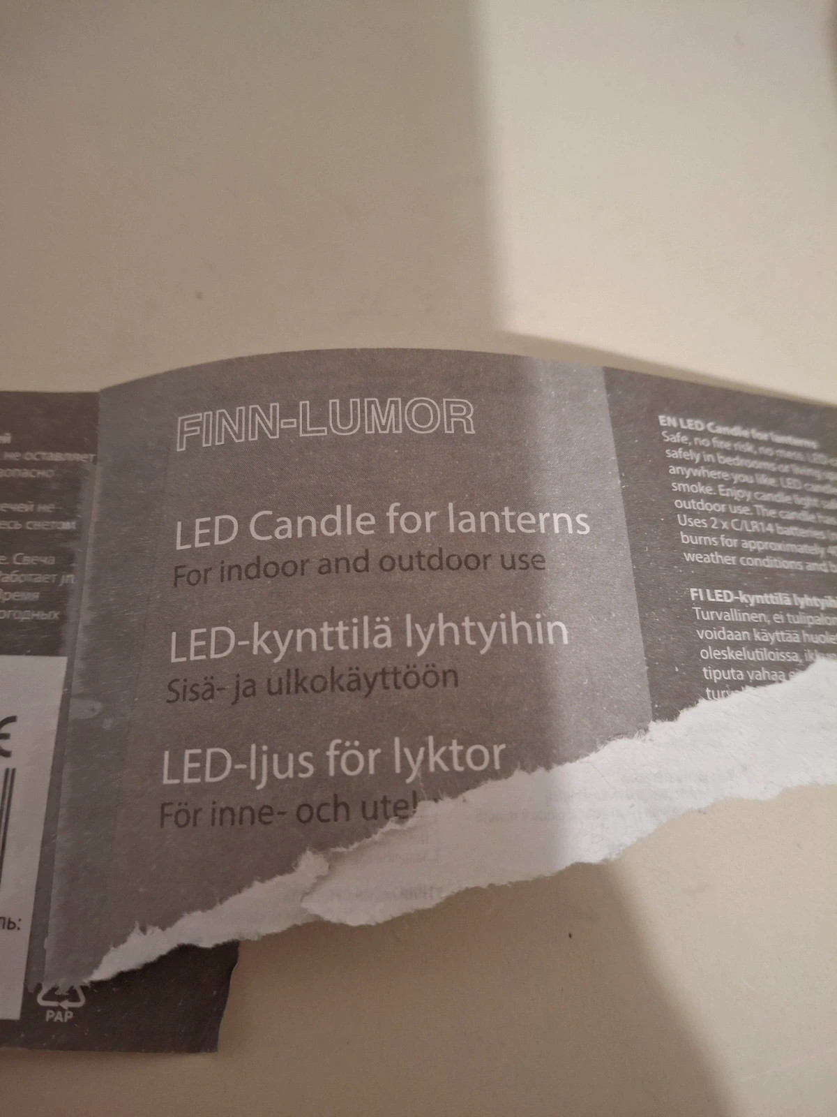 LED-kynttilä Finn-Lumor