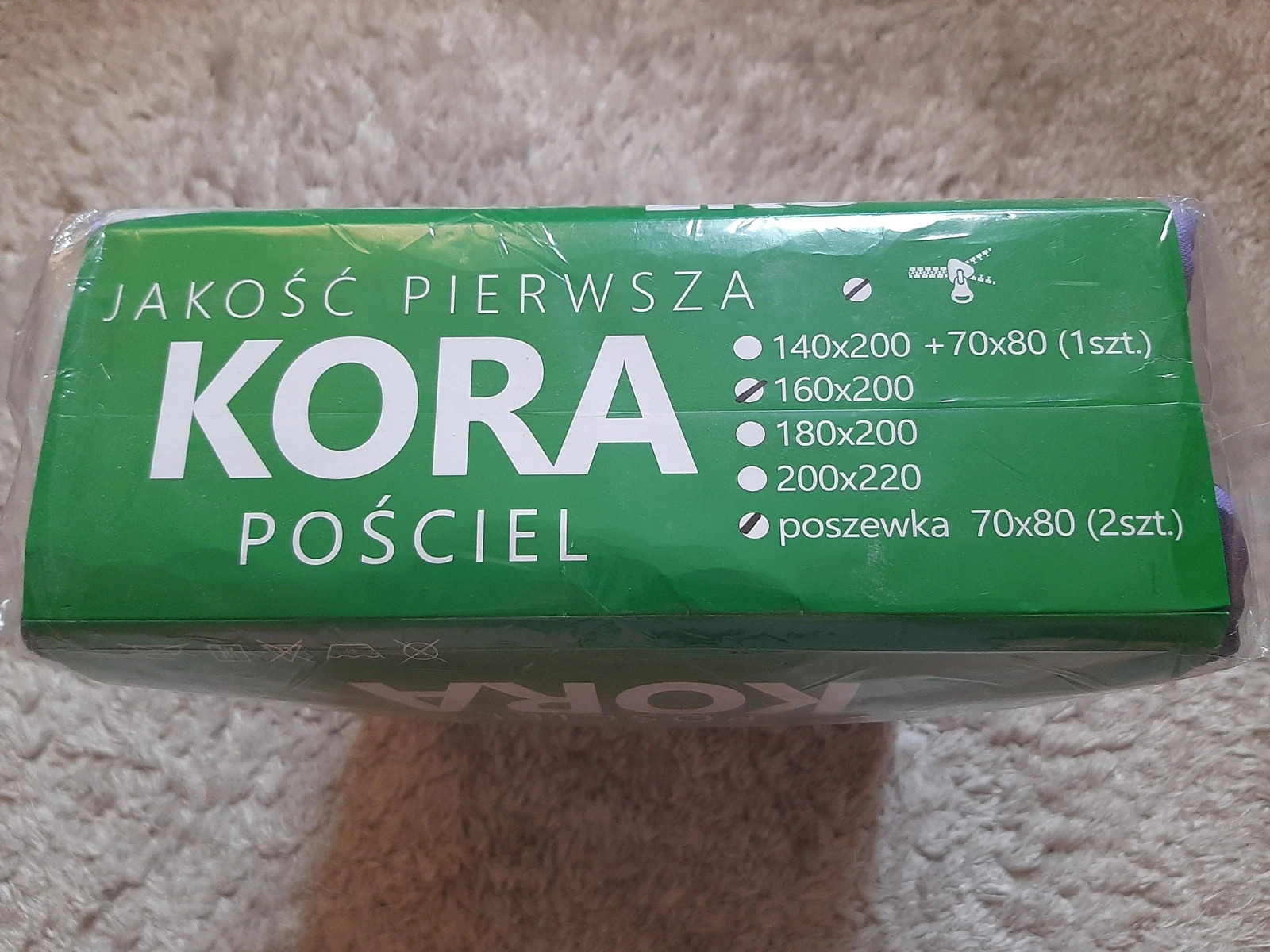 Pościel kora eko SENtimenti fioletowa