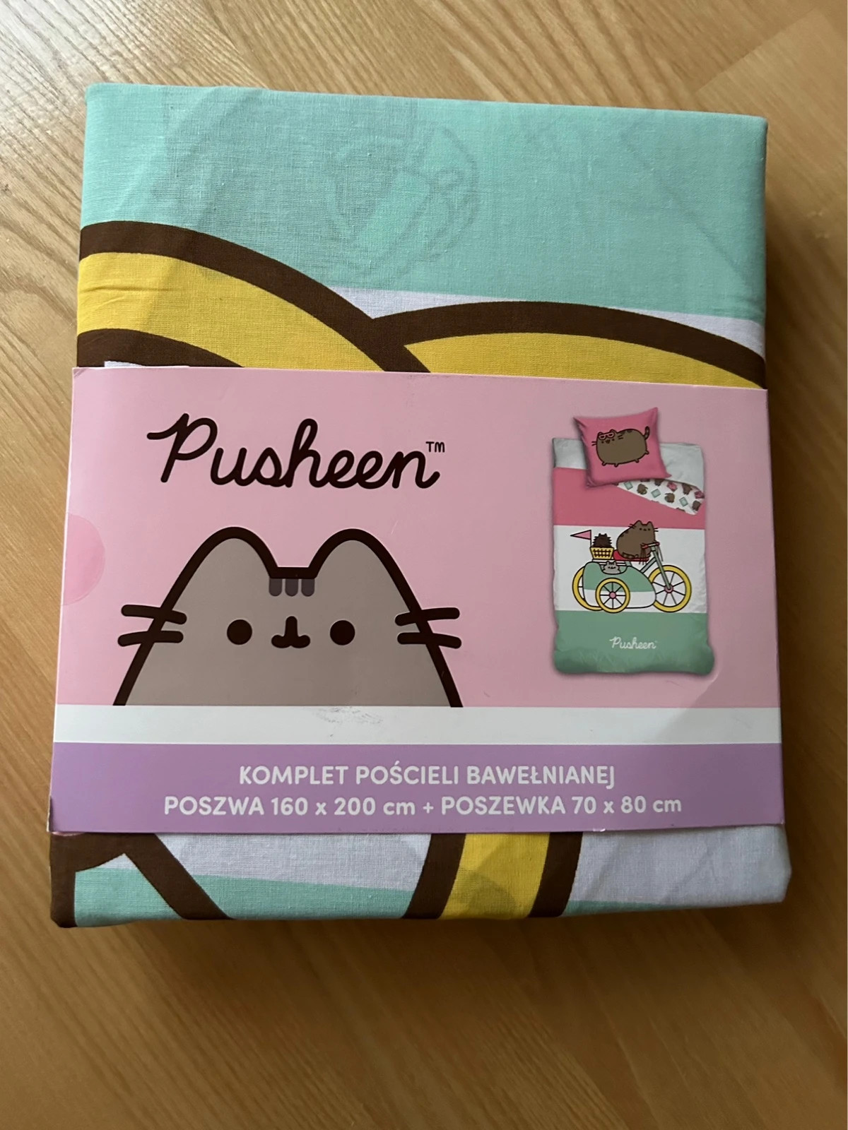 Komplet pościeli bawełnianej Pusheen 160x200