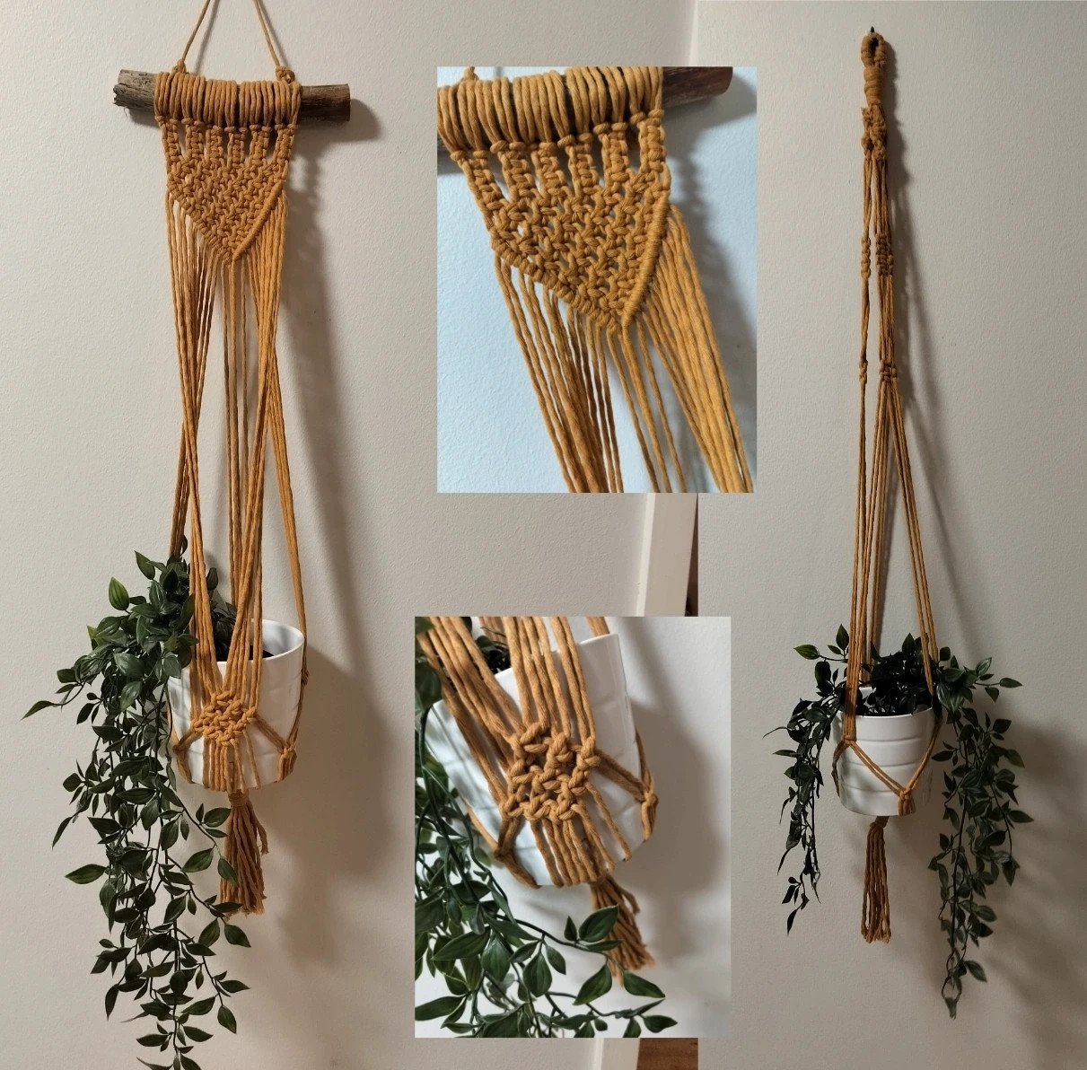 Okra macrame amppelipaketti