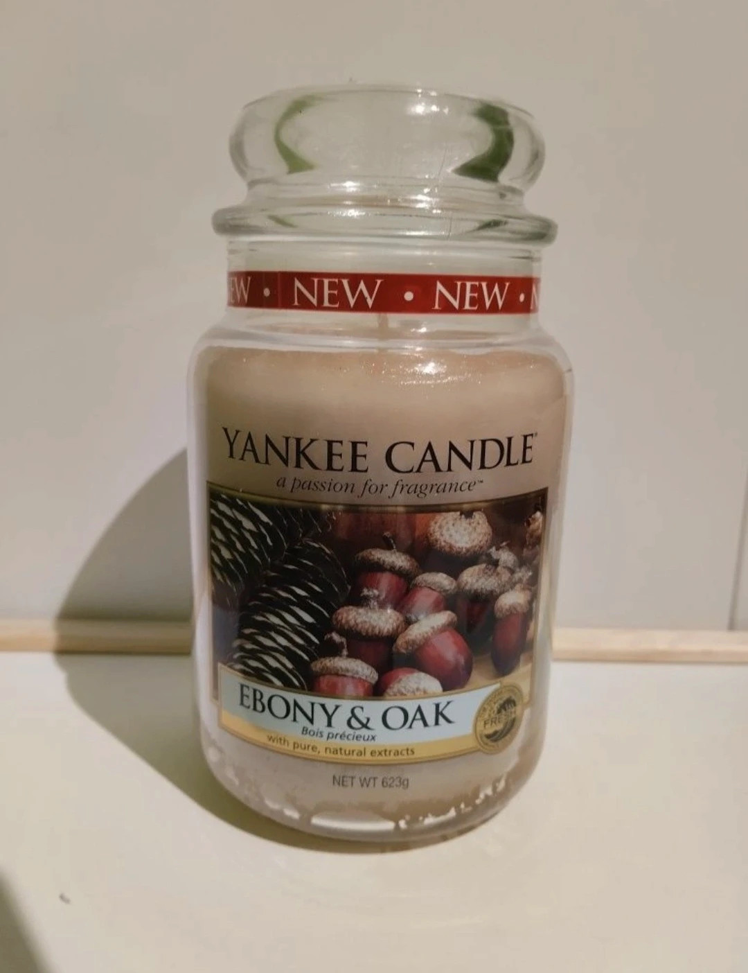 Nowa duża świeca Yankee Candle Ebony and Oak limitowana