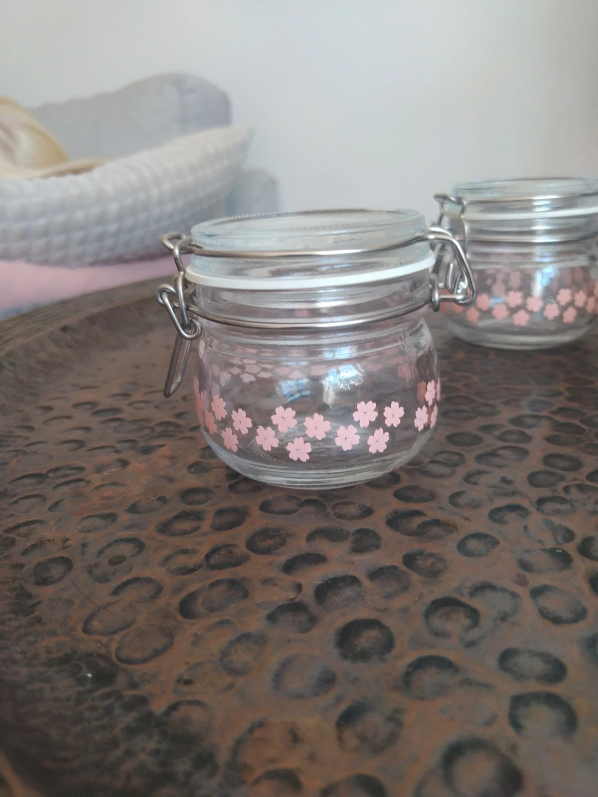 Maison jar's with flower pattern