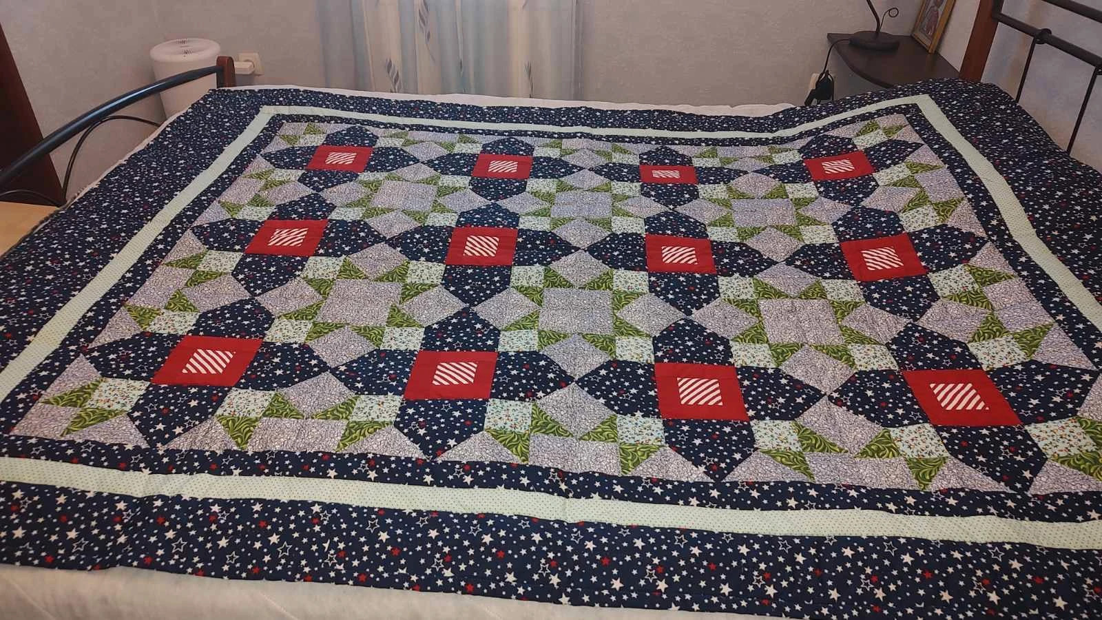 Narzuta na łóżko, handmade, patchwork