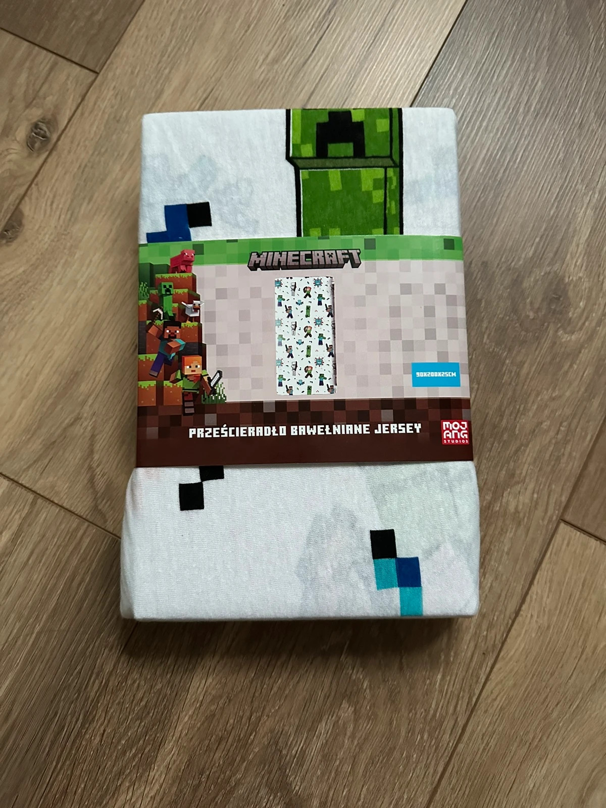 Minecraft prześcieradło 90x200