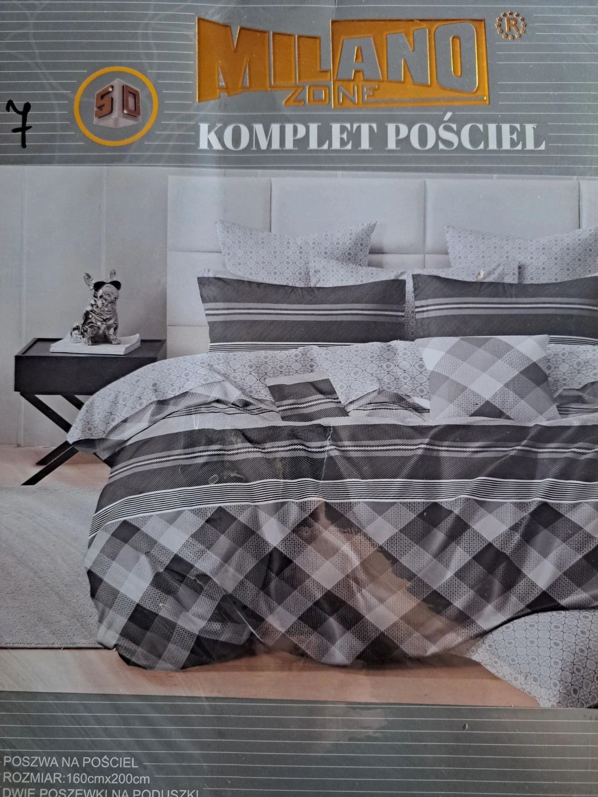 Komplet pościeli satynowej z mikrowłókna 220x200