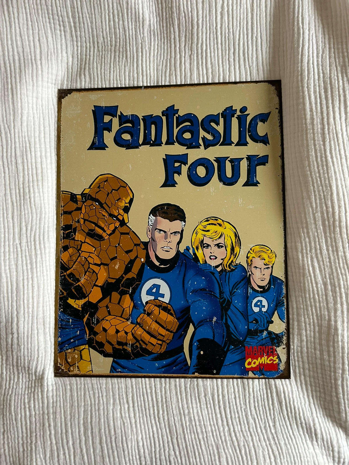 Plåt tavla fantastic four