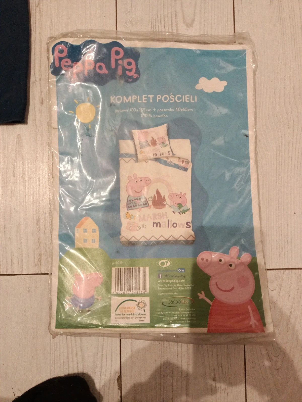 Peppa Pig kpl pościeli  100*135plus poszewka na poduszkę 40*60