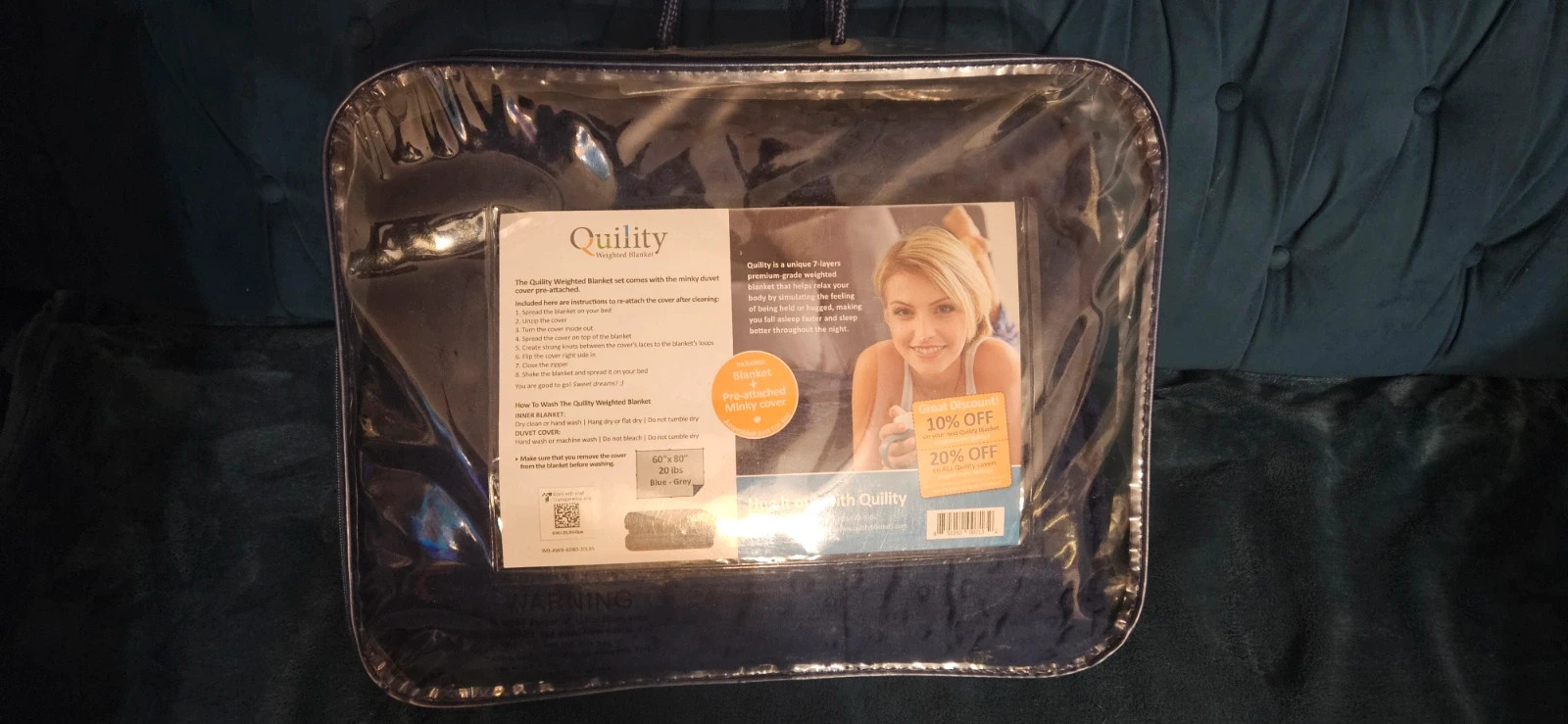 quality weighted blanket 160×200 9kg