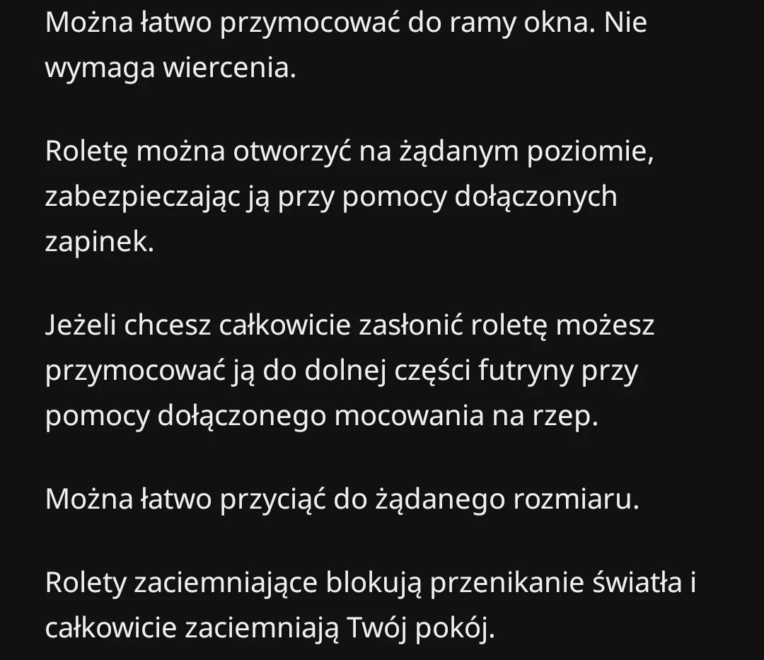 Roleta plisowana 4 sztuki szara Ikea