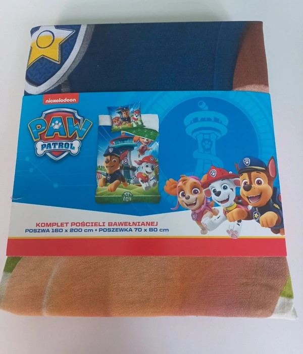 Komplet pościeli bawełnianej Paw Patrol