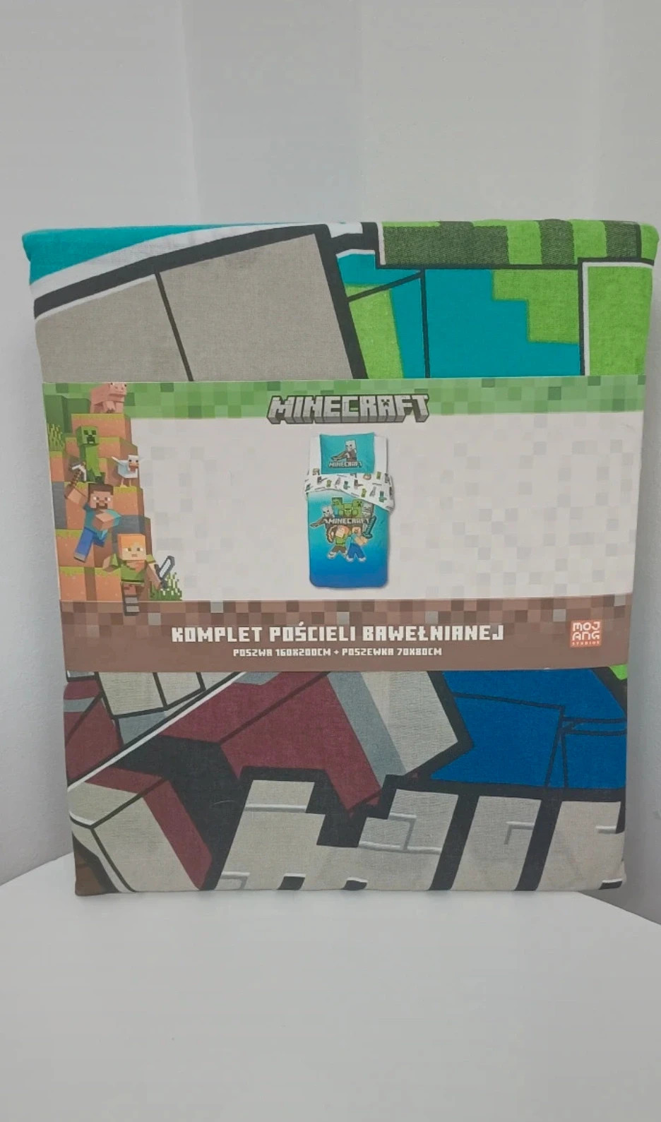 Minecraft komplet pościeli bawełnianej pościel bawełniana pojedyncza