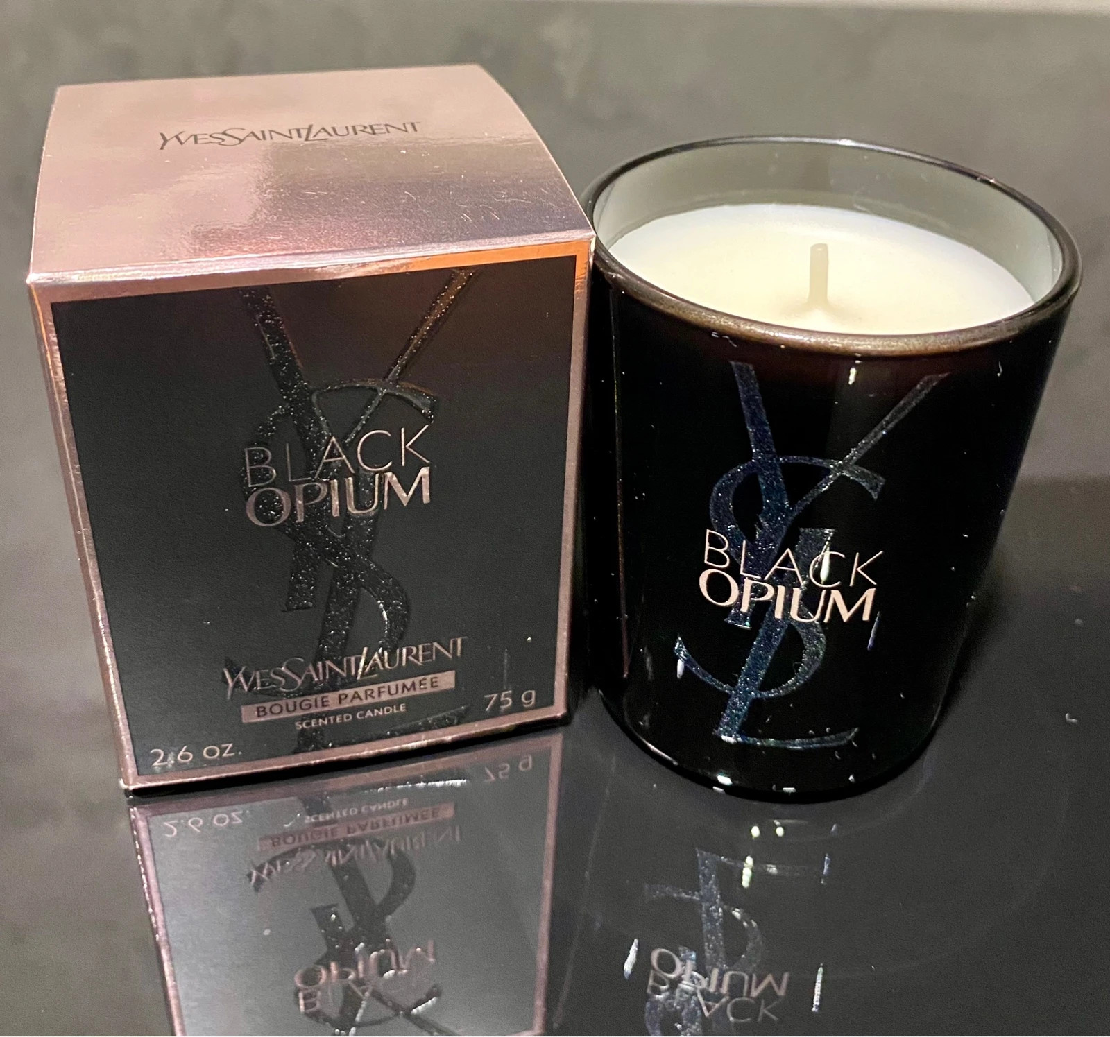 YSL Yves Saint Laurent Black Opium świeczka świeca zapachowa 75g