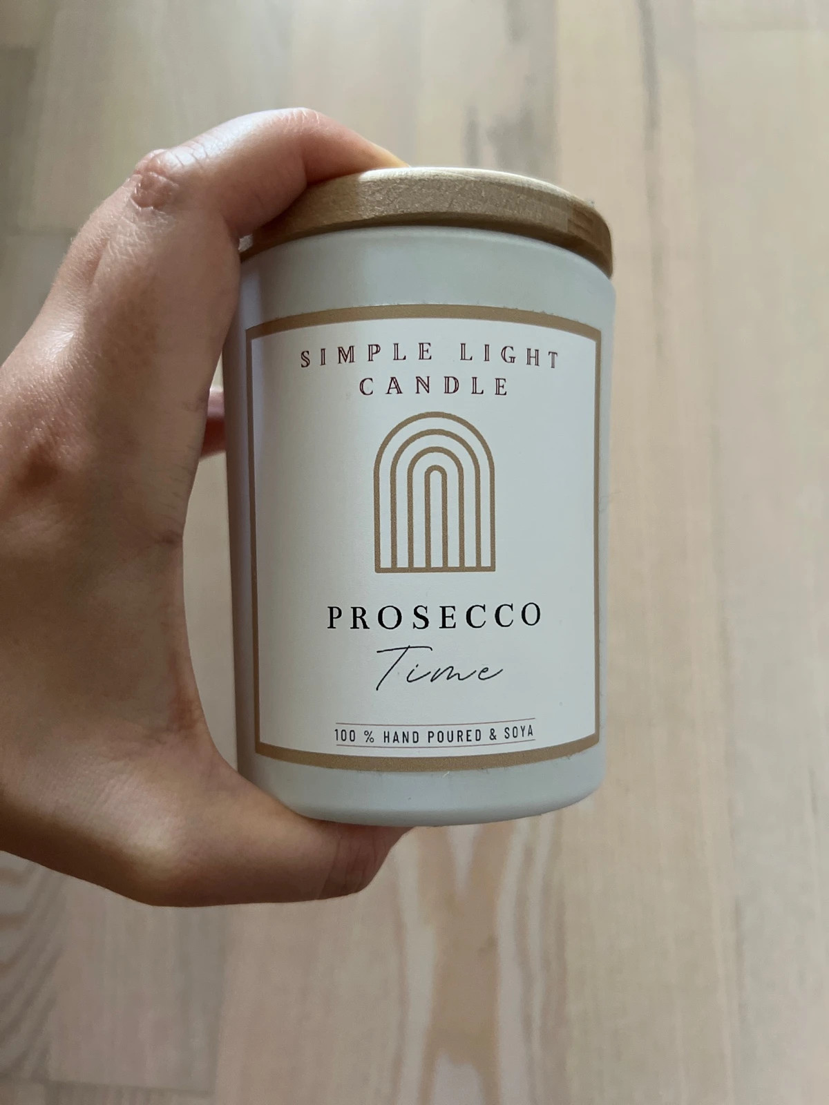 Świeca Prosecco Time firmy Simple Light Candle