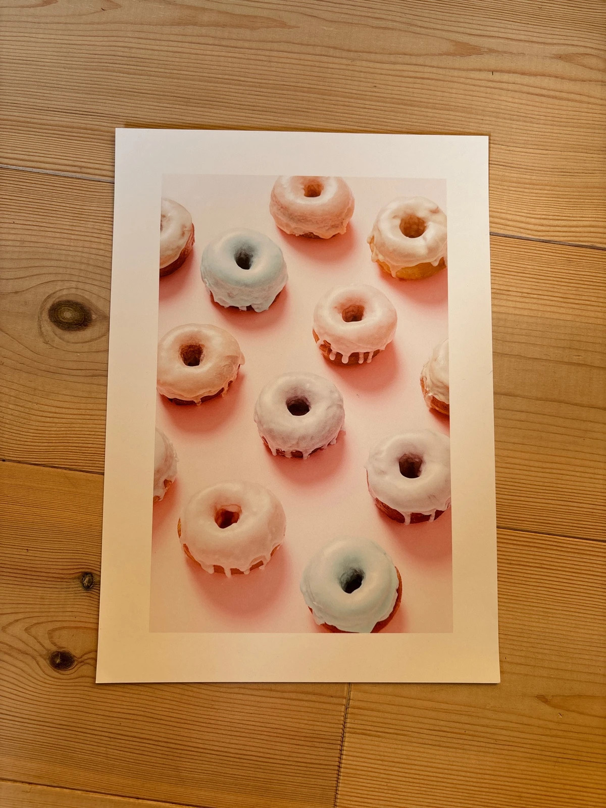 Poster med donuts 21*30 cm