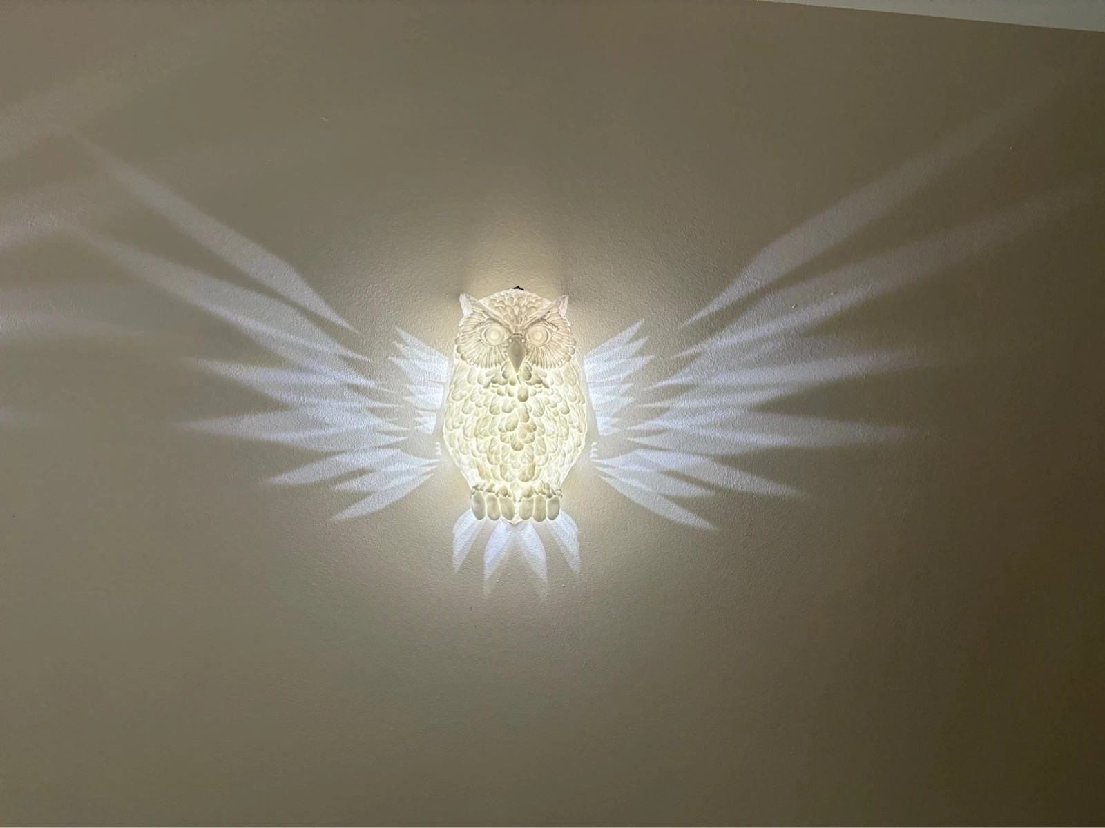 Lampka kinkiet Sowa Day Owl 230V wydruk 3d