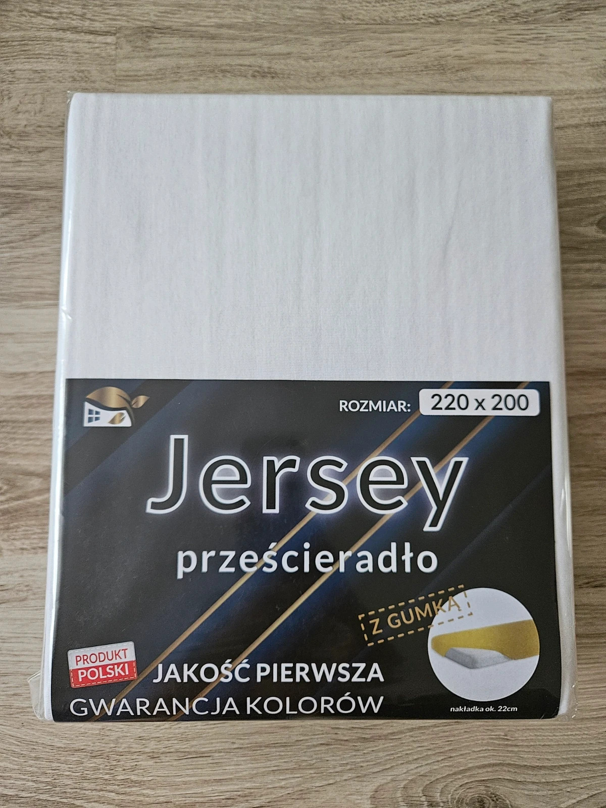 Prześcieradło jersey z gumką 220x200 NAT-MAR