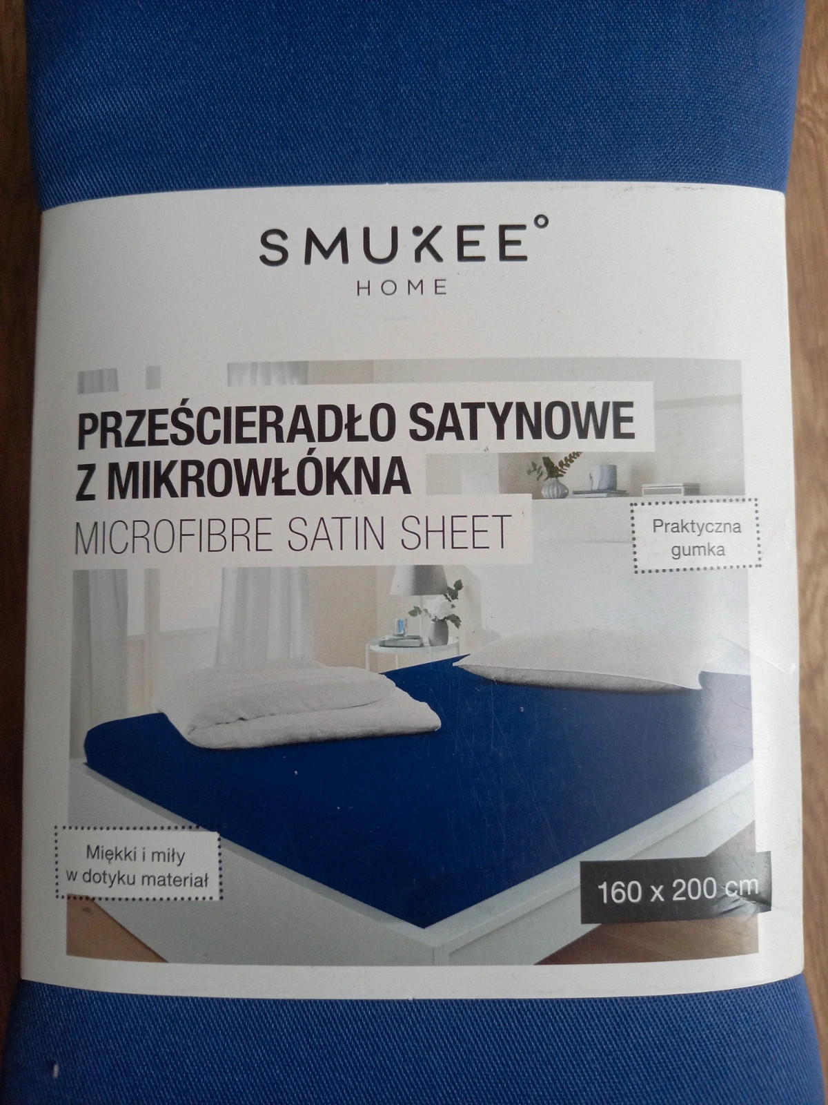 Prześcieradło satynowe z mikrowłókna 160x200 SMUKEE