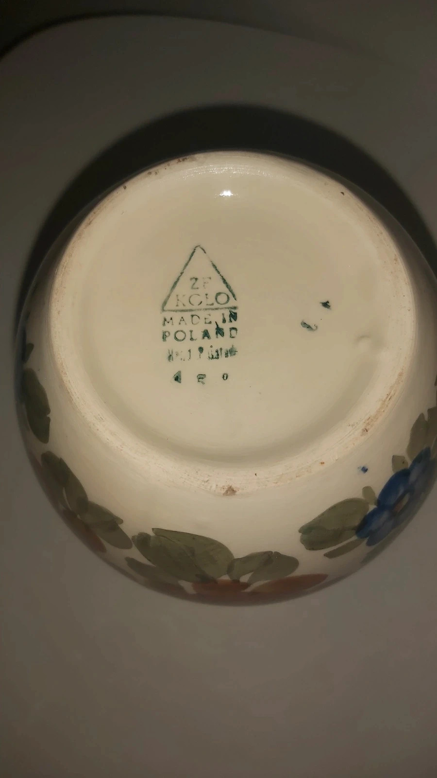 Wazon porcelana fajans Koło