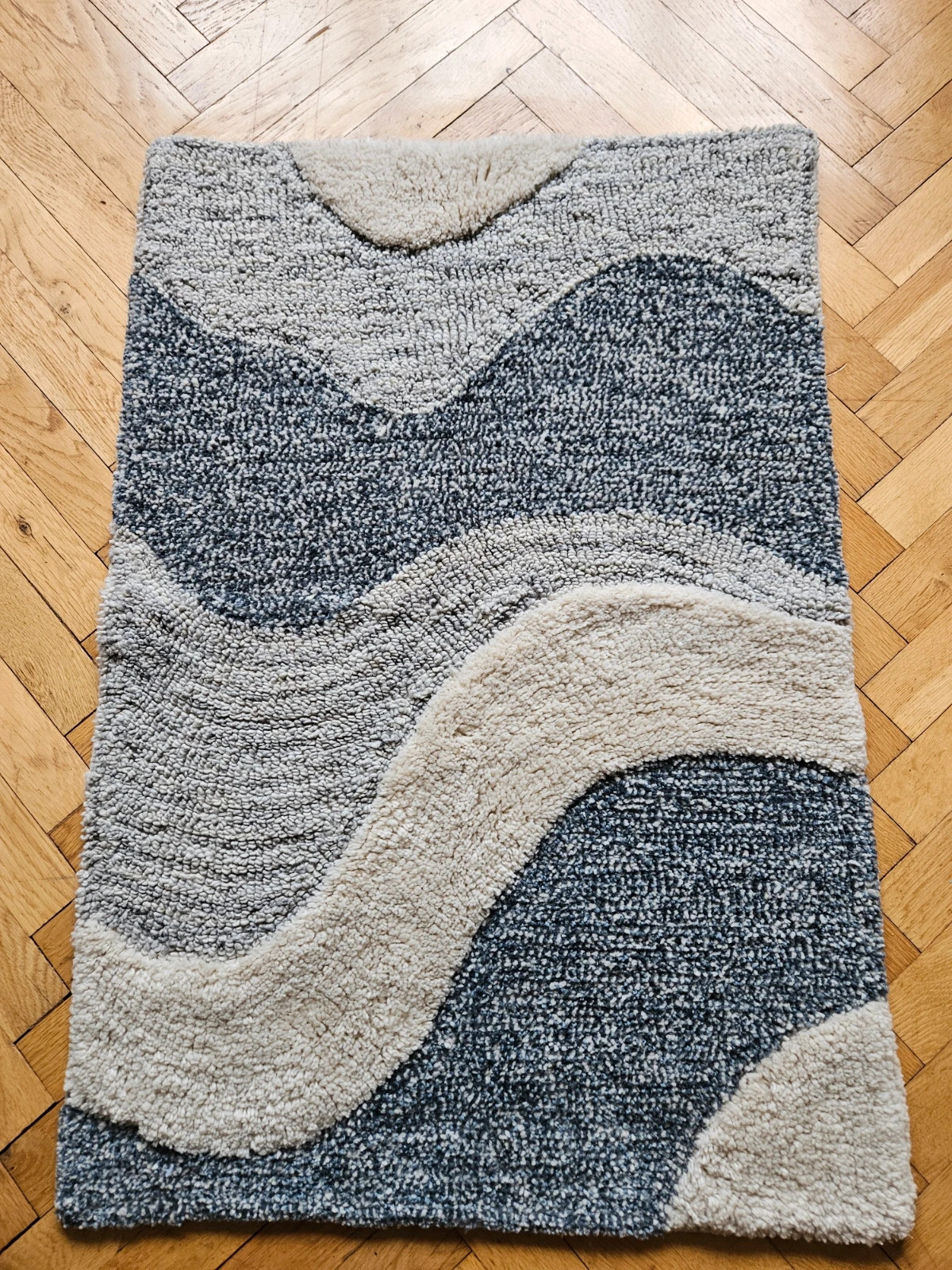 Dywan z wełną 2szt (komplet) Skandi 60x90cm i 80x120cm NOWE