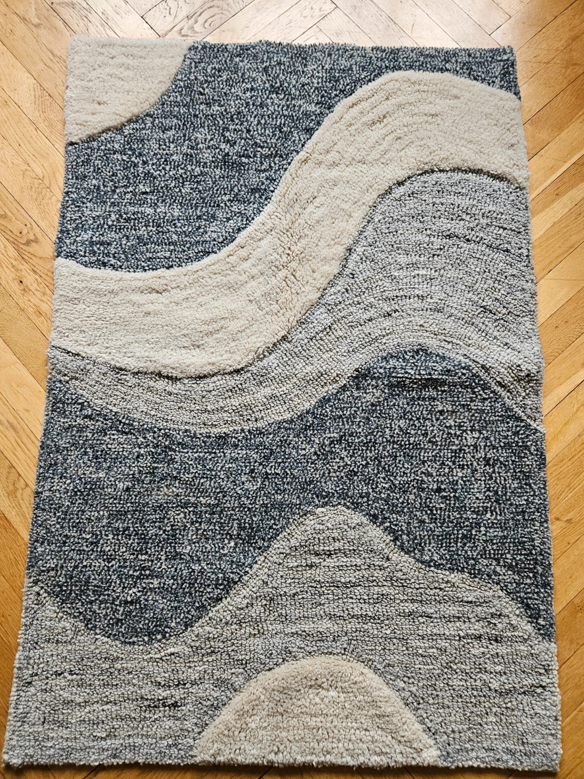 Dywan z wełną 2szt (komplet) Skandi 60x90cm i 80x120cm NOWE