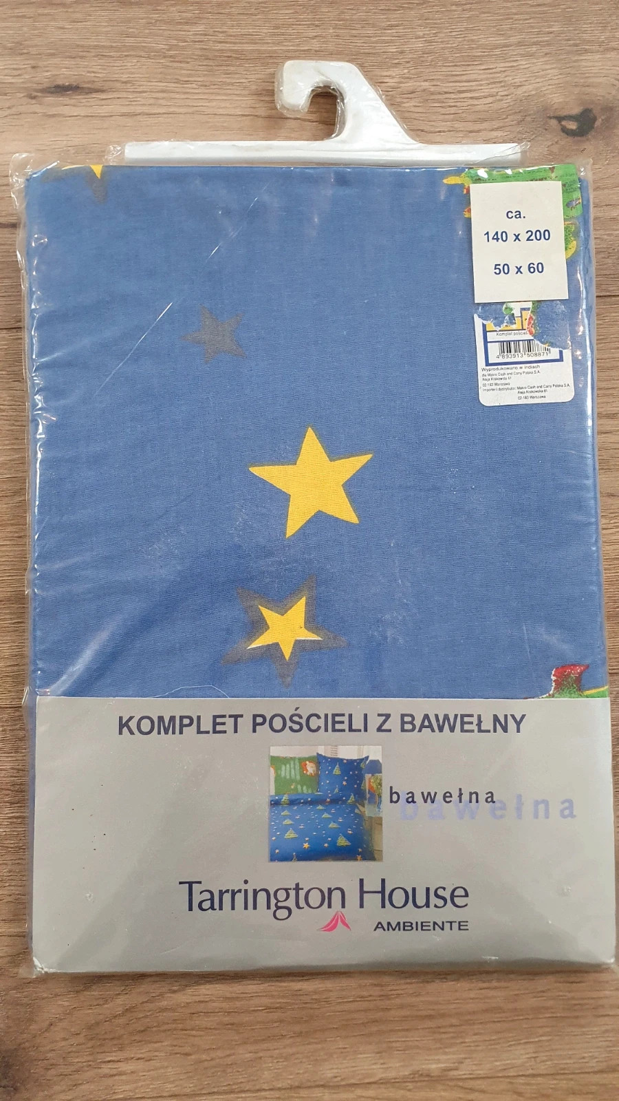 Komplet bawełnianej pościeli marki Tarrington House rozmiar 140x200